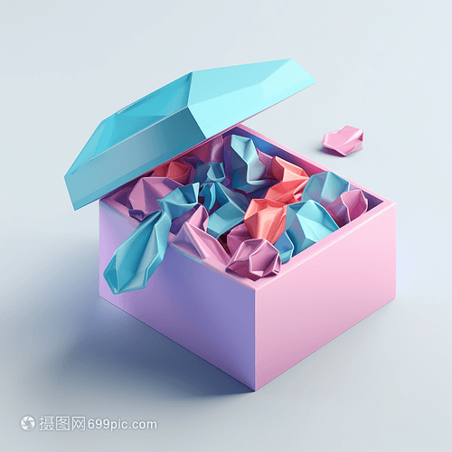 3D禮品盒模型 為服飾增添創(chuàng)意與驚喜